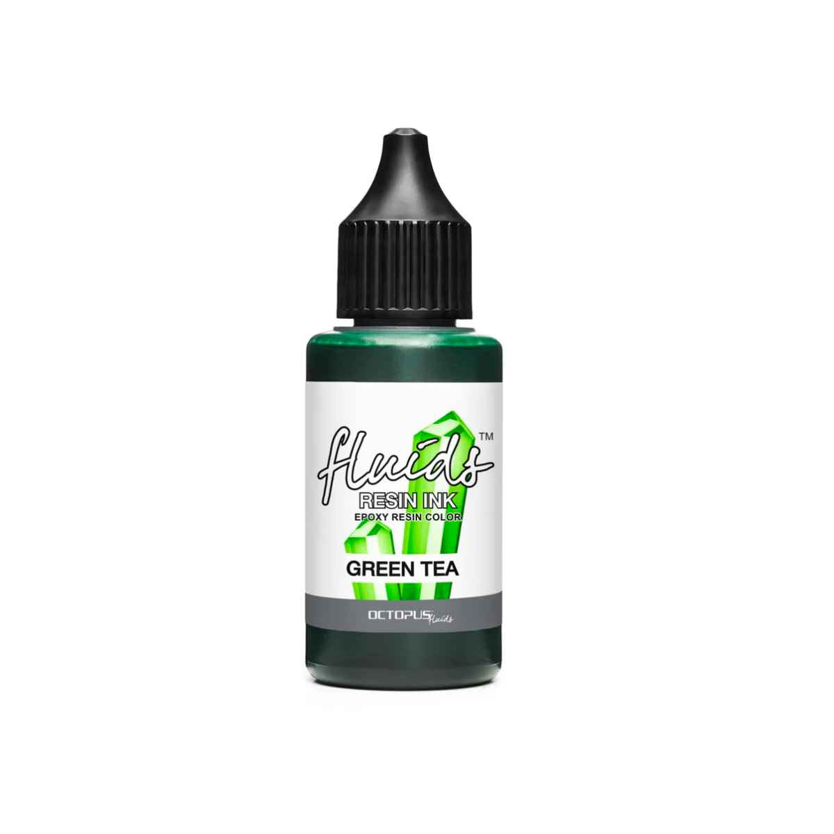 fluids epoxy resin tint green tea
