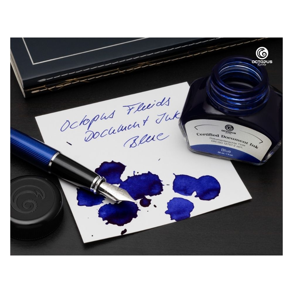 iso certified blue fountain pen ink