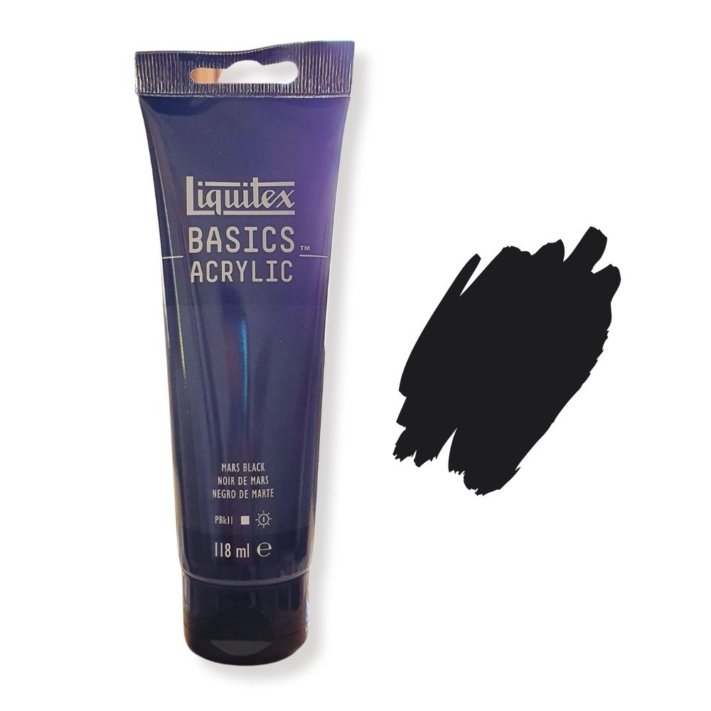 liquitex acrylic paint Mars black