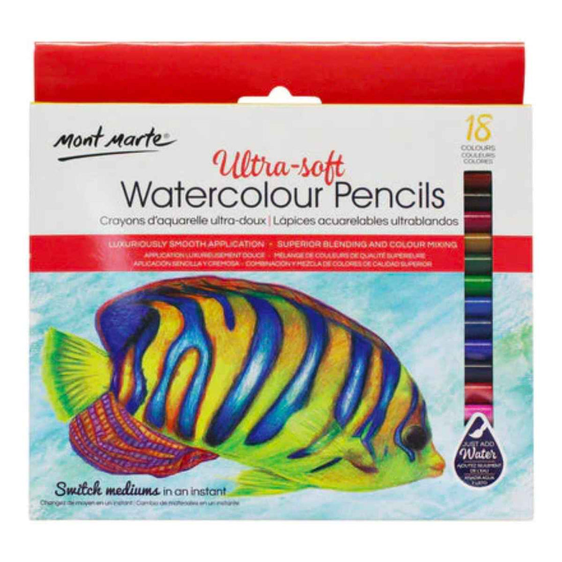Mont Marte Ultra-Soft Watercolour Pencil Set
