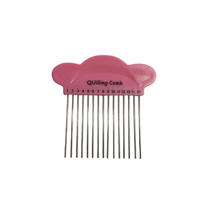 pink paper quilling comb