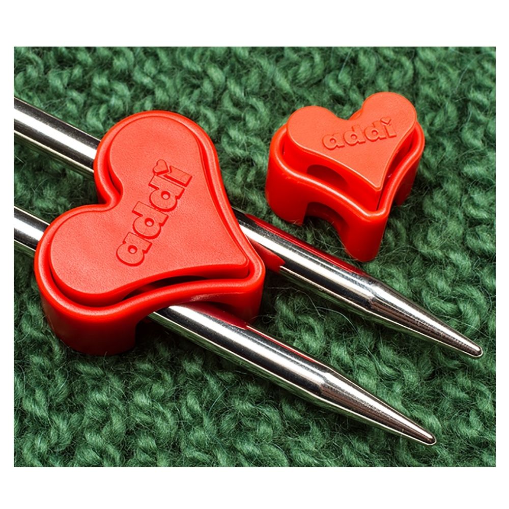 addi red heart knitting stitch stopper set