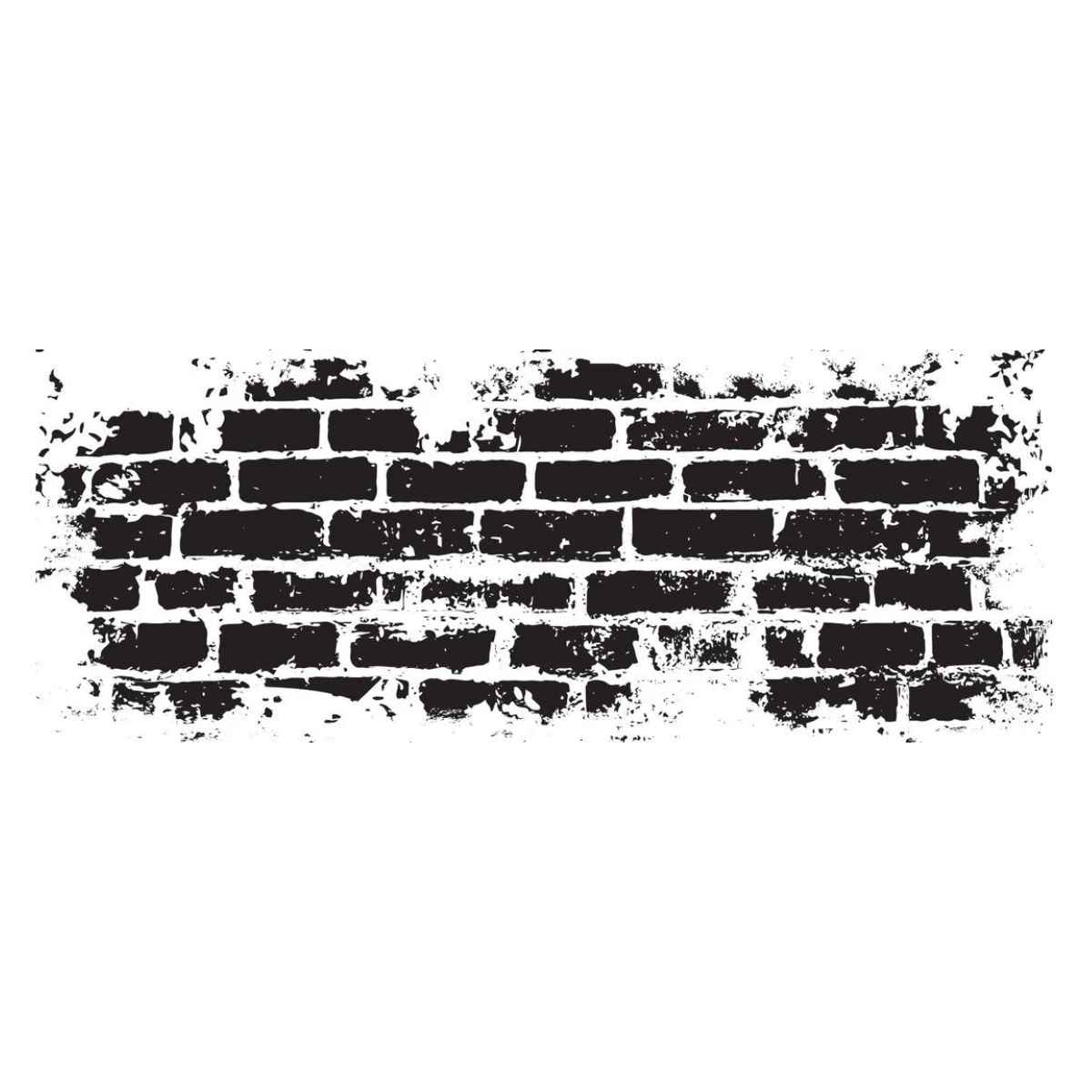 Clear Texture Stamp Brick Wall