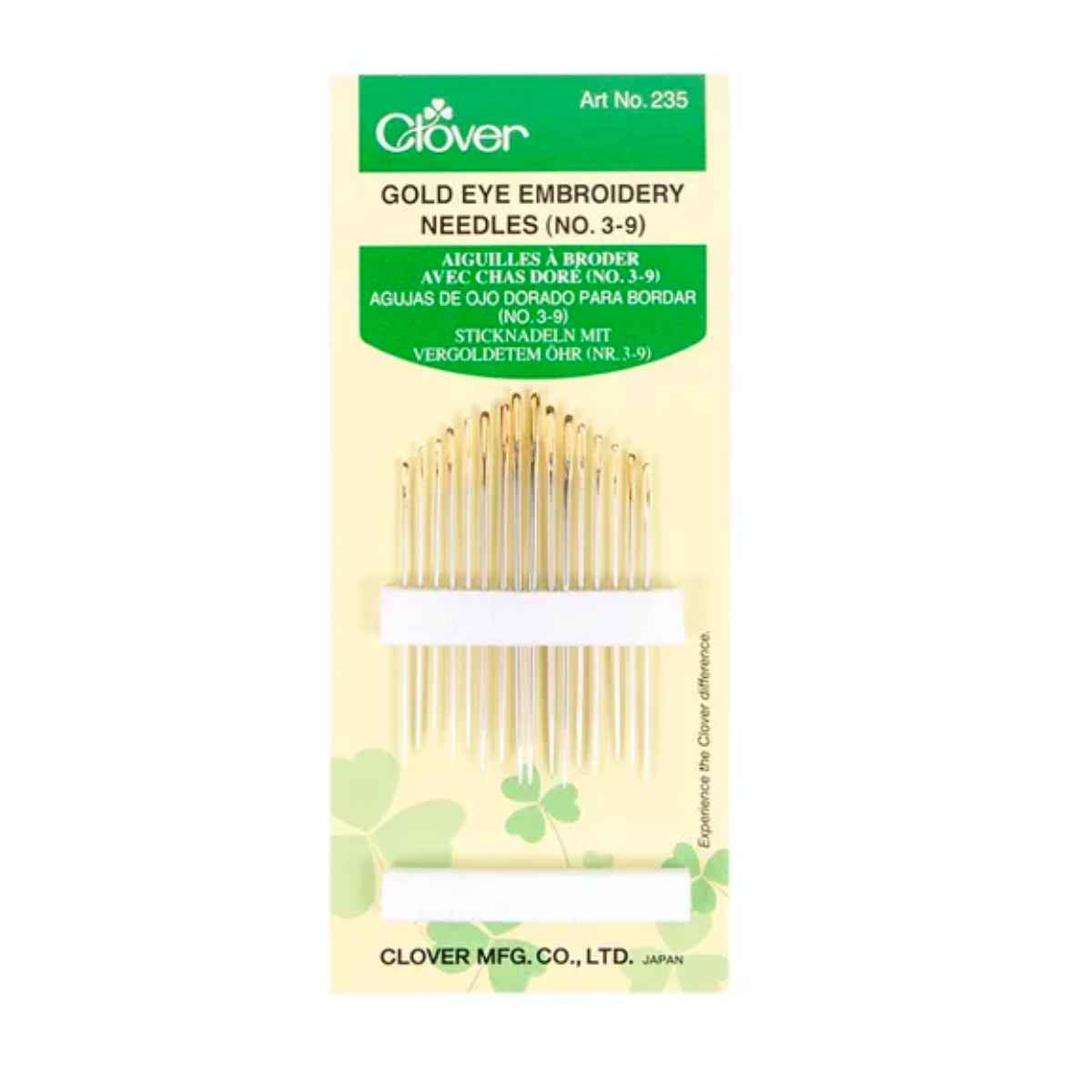 Clover Gold Eye Embroidery Needles