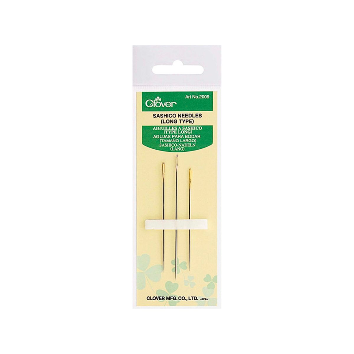 Clover Sashico Needles Long Type, Pack of 3