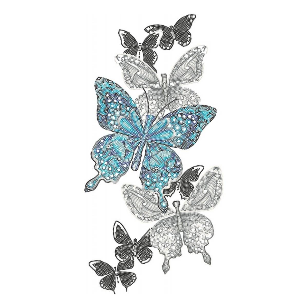 diamond painting kit, butterfly trail