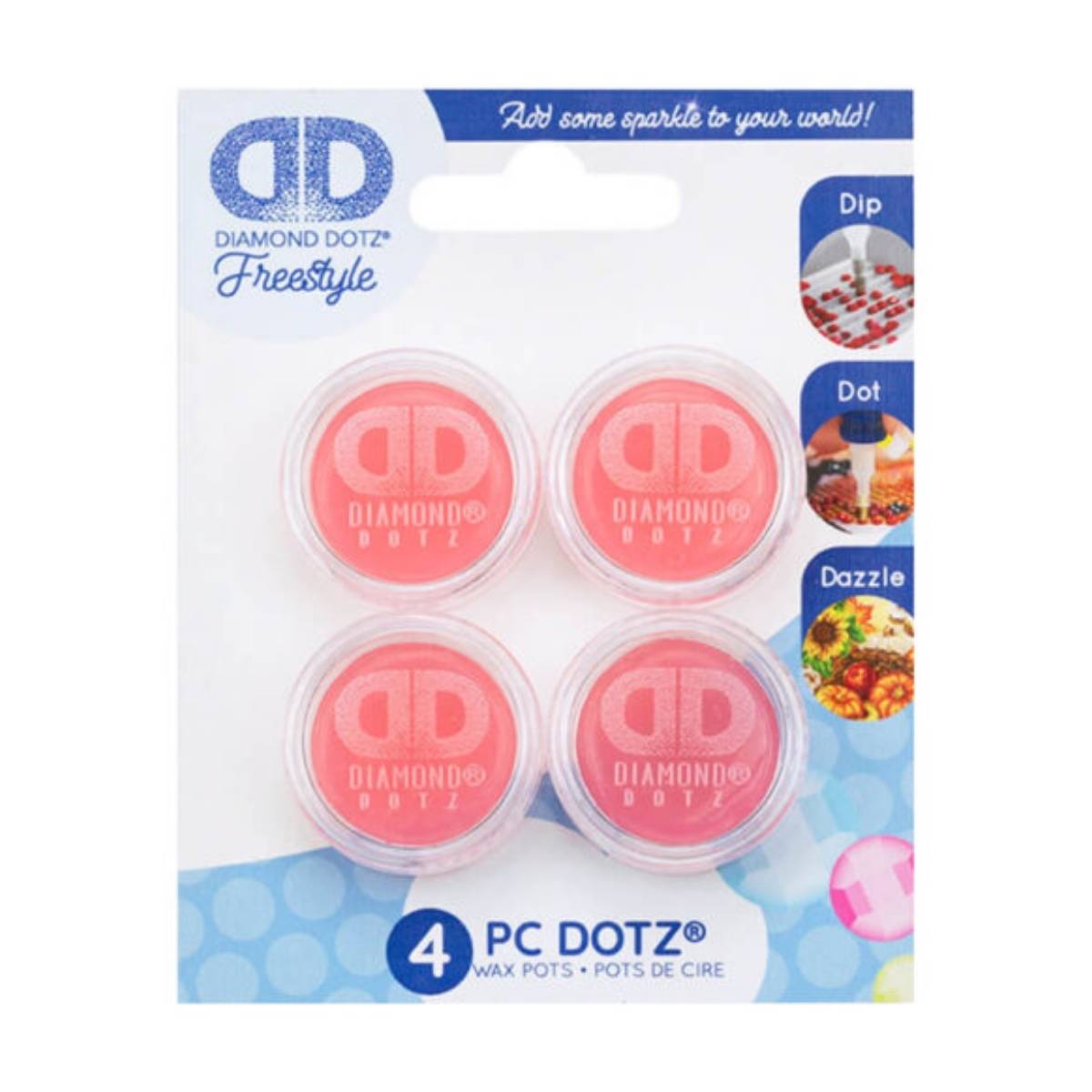 diamond dotz wax pots bulk pack