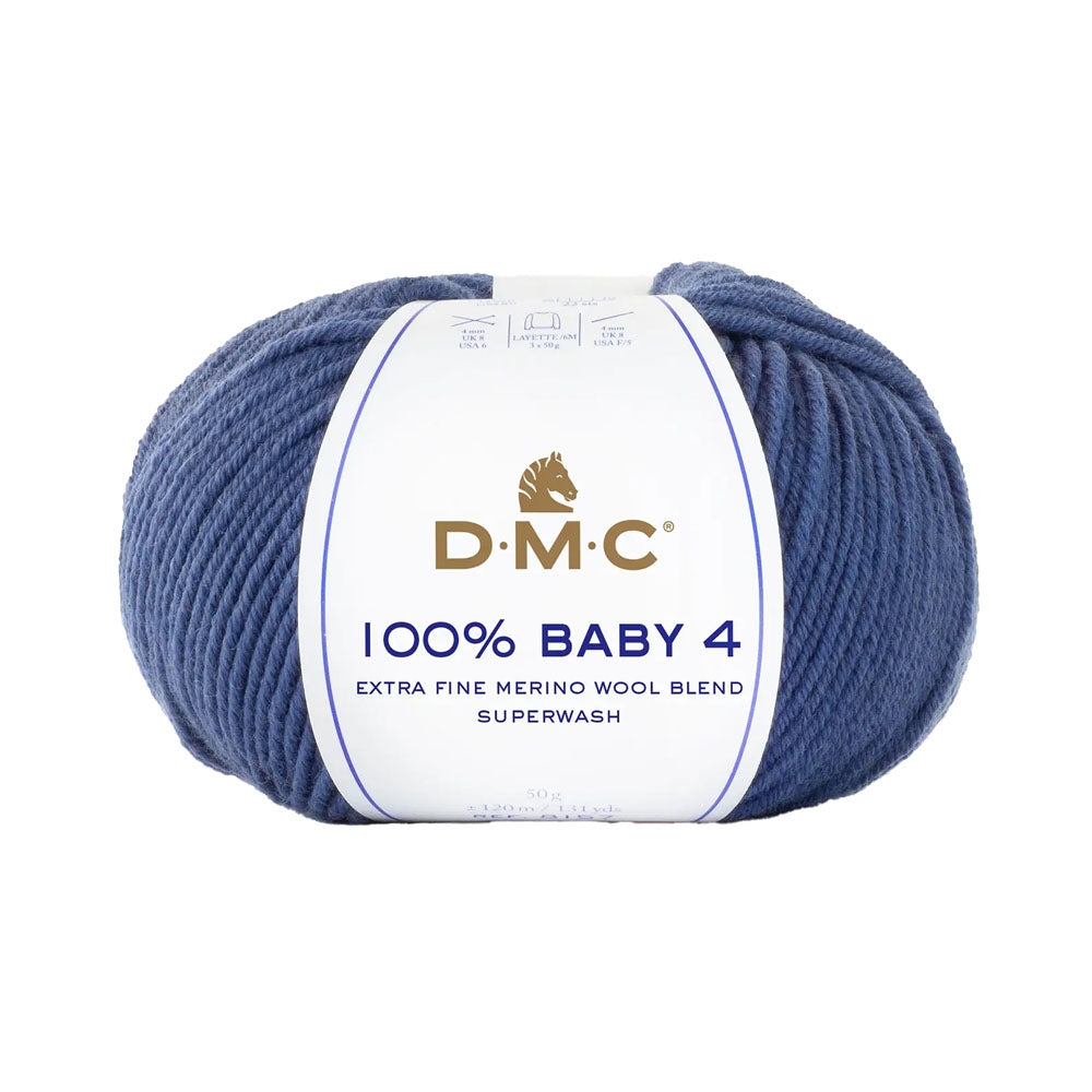 dark blue dmc baby 4 yarn for sewing