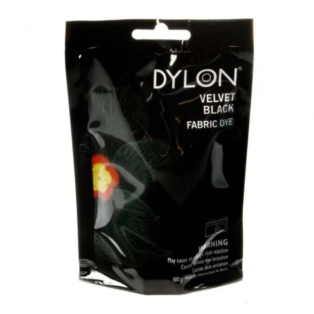 black fabric dye powder
