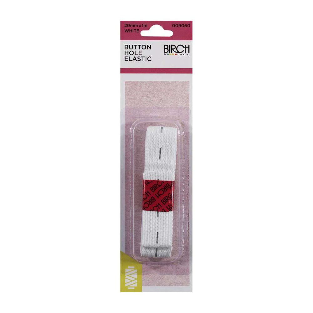 Birch elastic button hole for kids wear, maternity