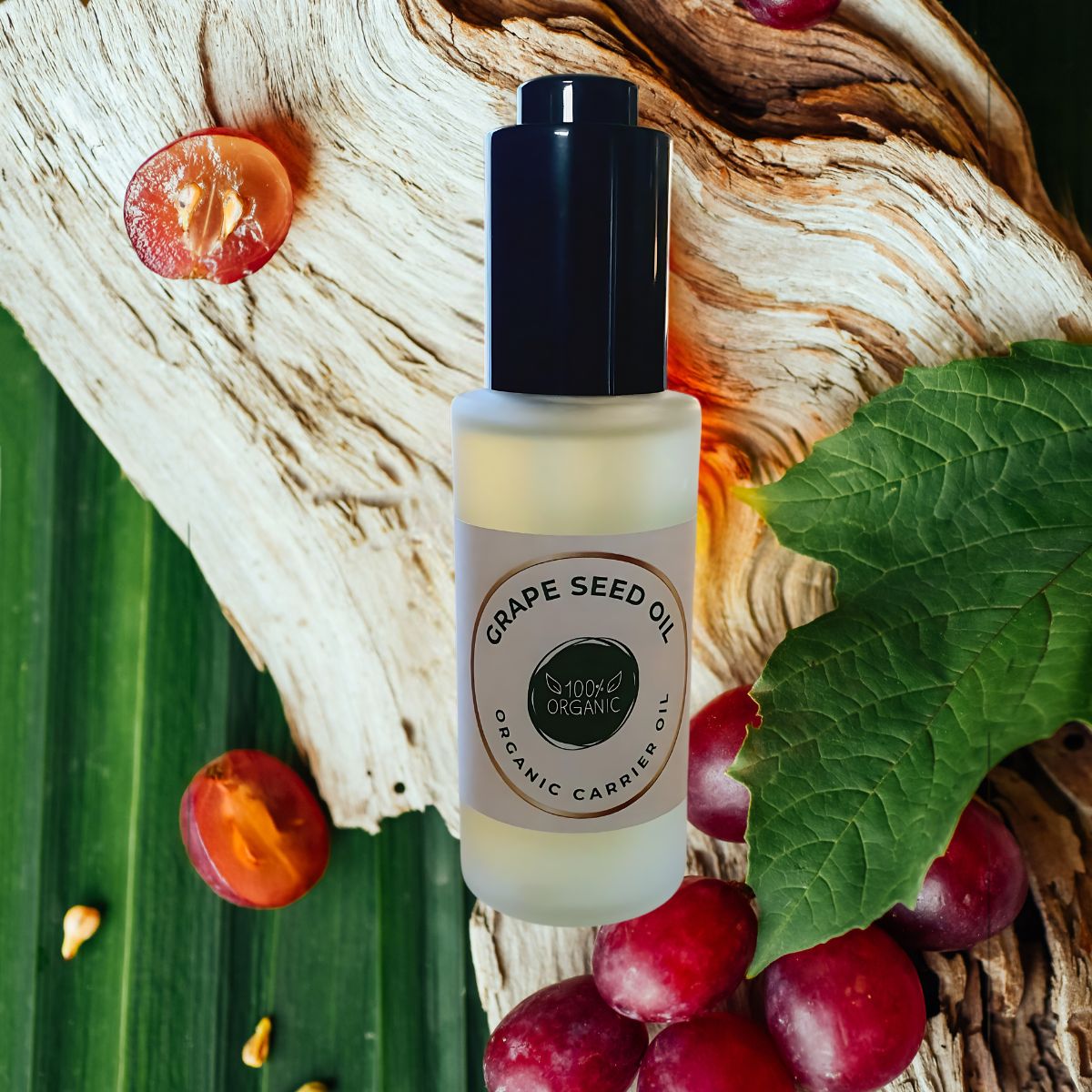 organic cold pressed grape seed oil