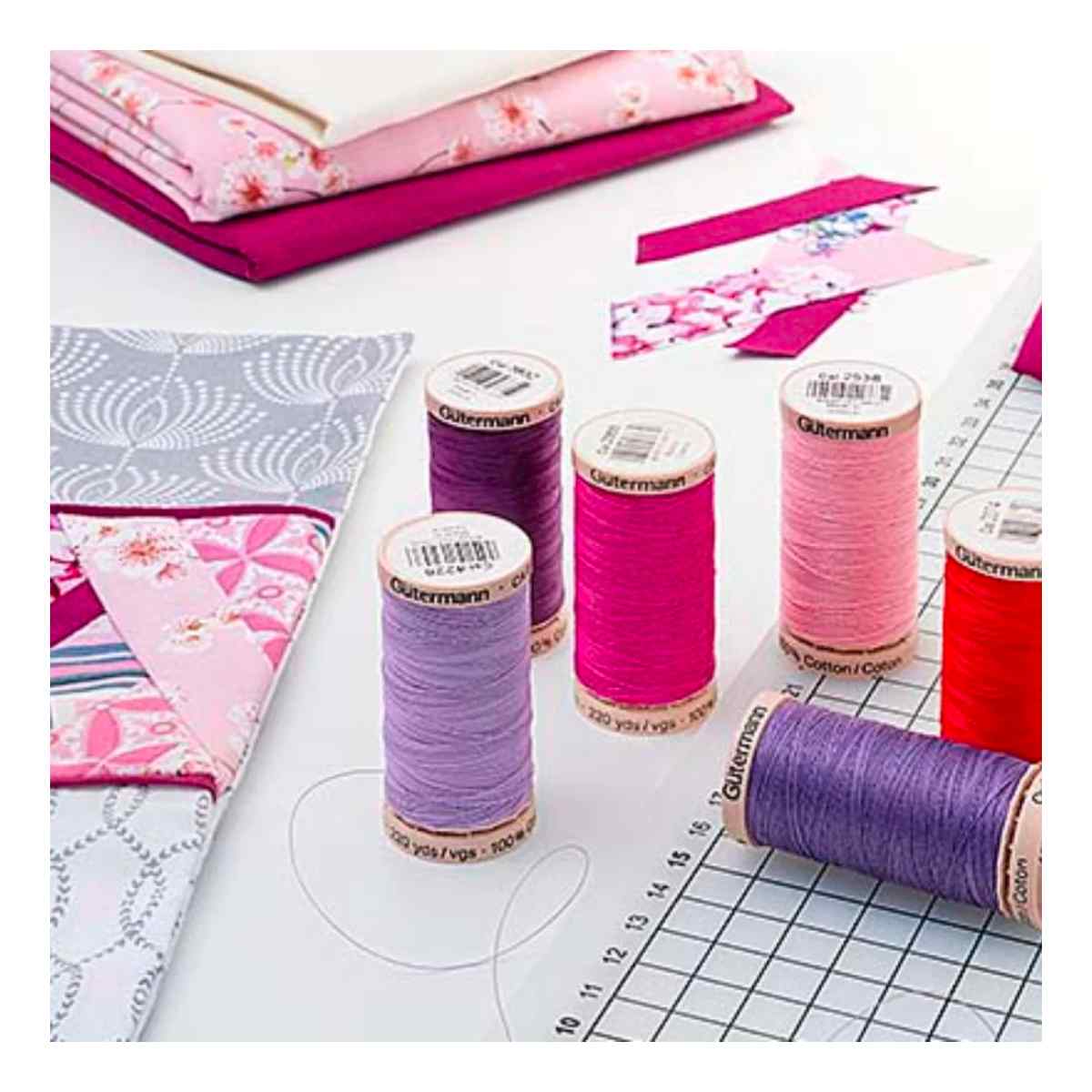 Gutermann Hand Quilting Thread Set, Red / Purple