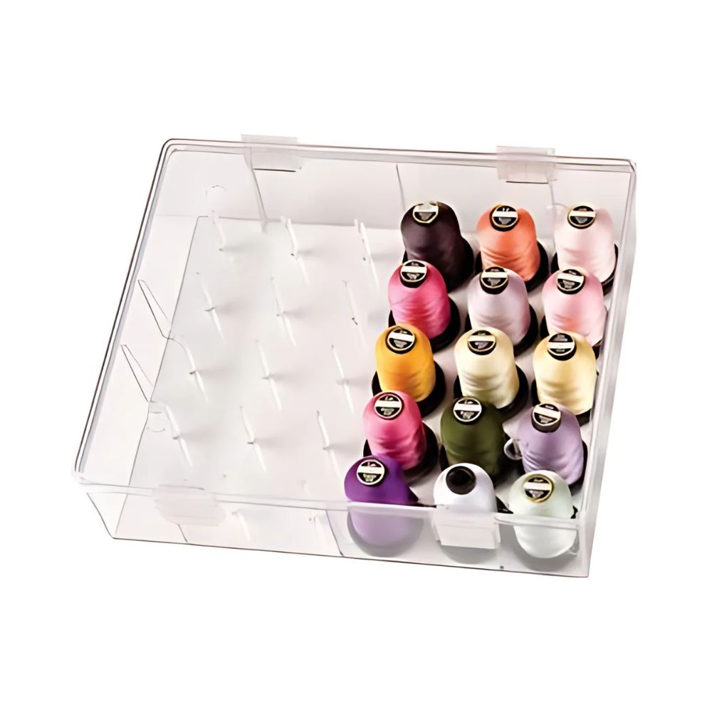 large thread storage box for embroidery threads