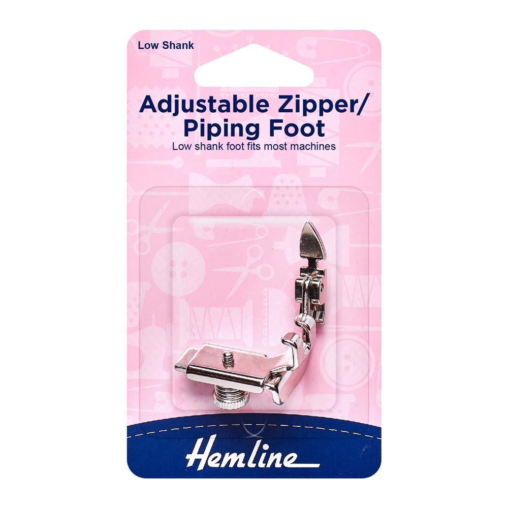 adjustable zipper foot for sewing machines