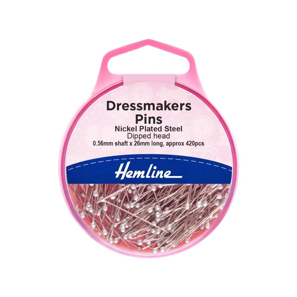 hemline dipped head dressmaker pins