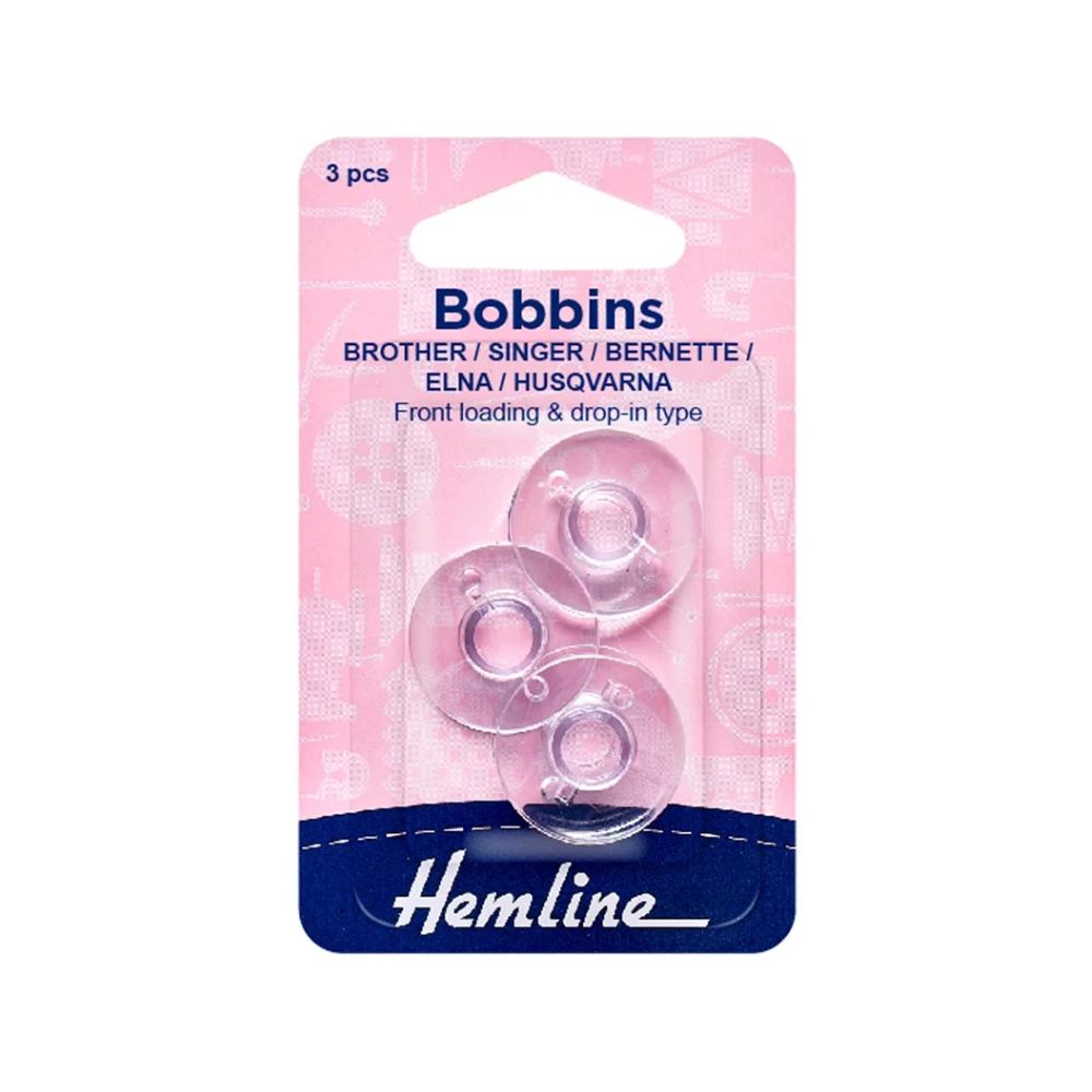 Hemline Sewing Machine Bobbins – 3 Pack