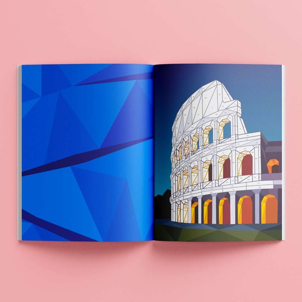 mosiac art sticker activity book by hinkler