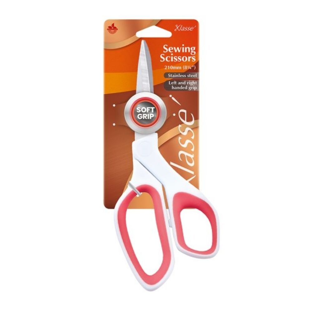 klasse sewing scissors with white handle