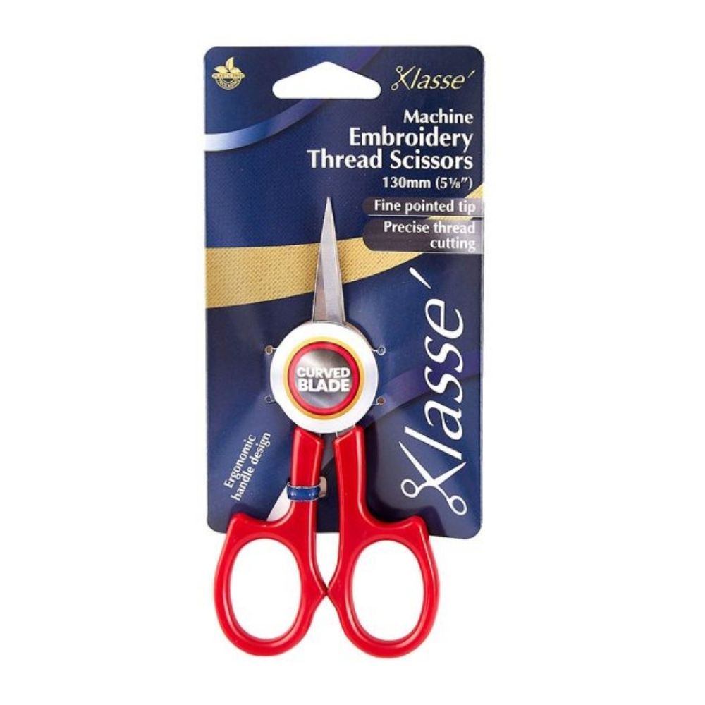embroidery scissor with curved tip