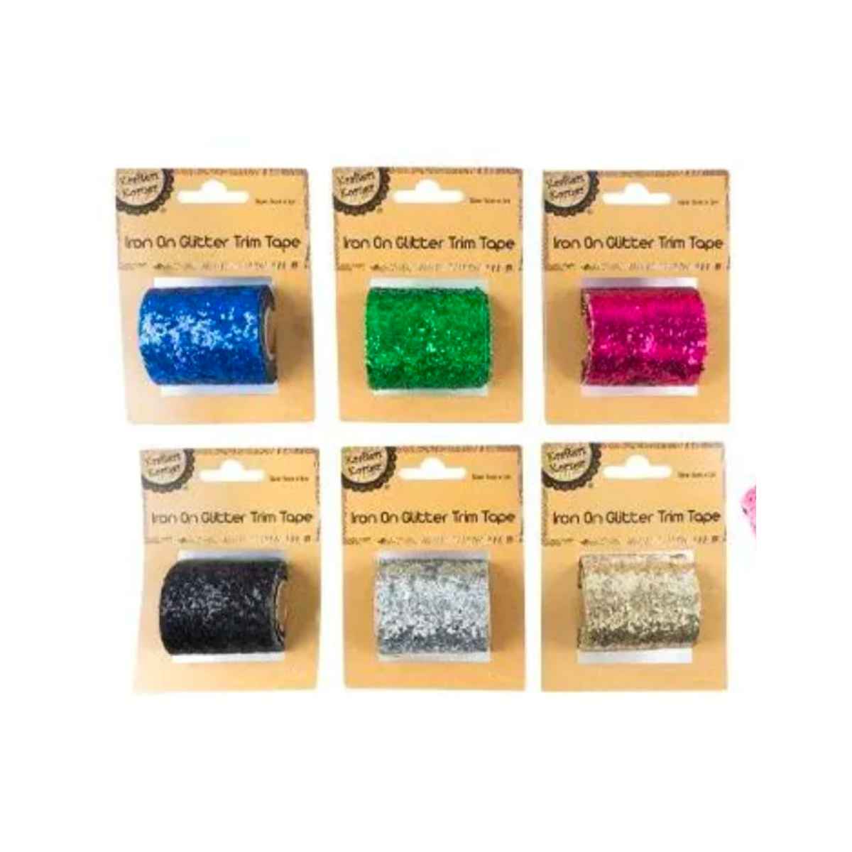 Krafters Korner Iron On Glitter Trim Tape