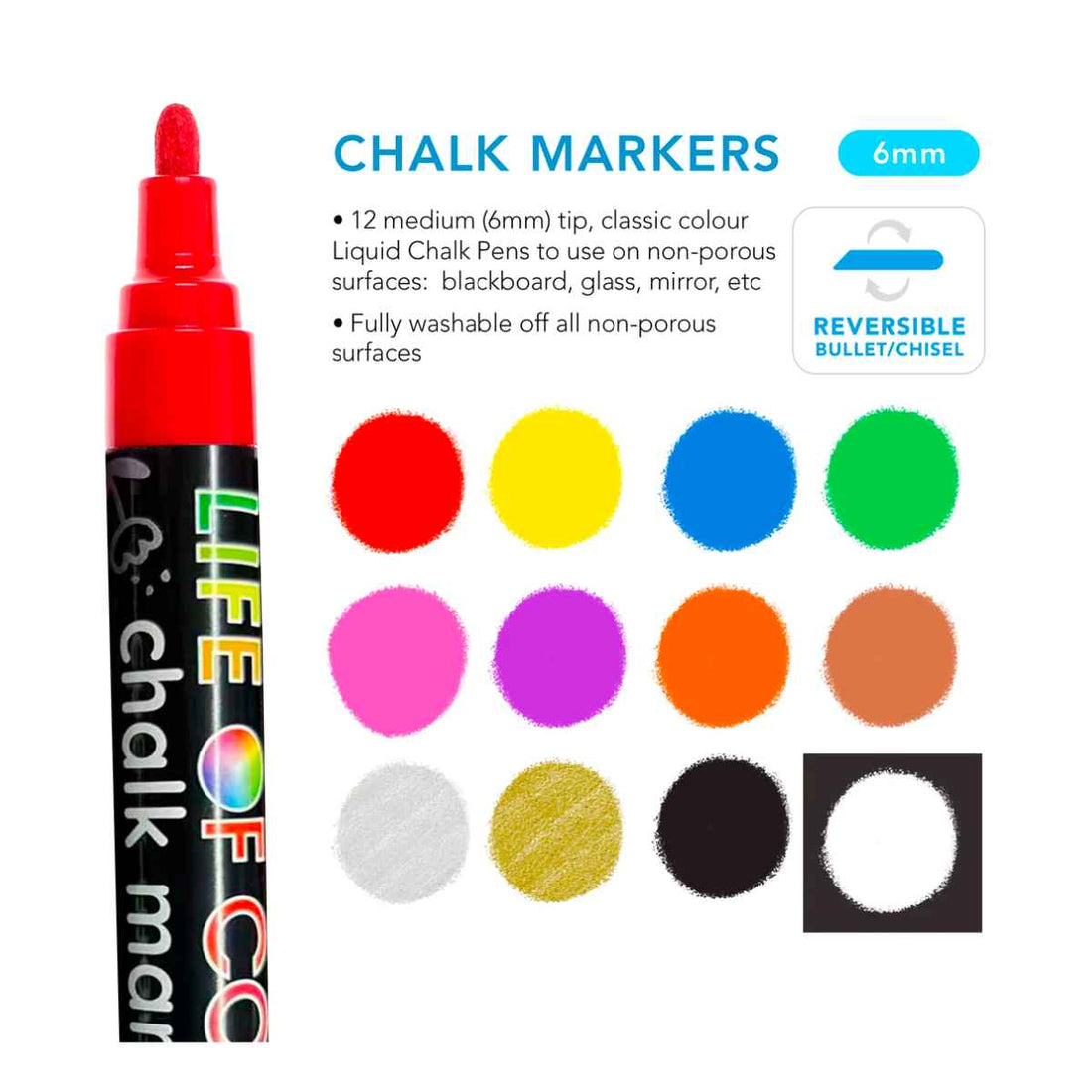liquid chalk markers set of 12