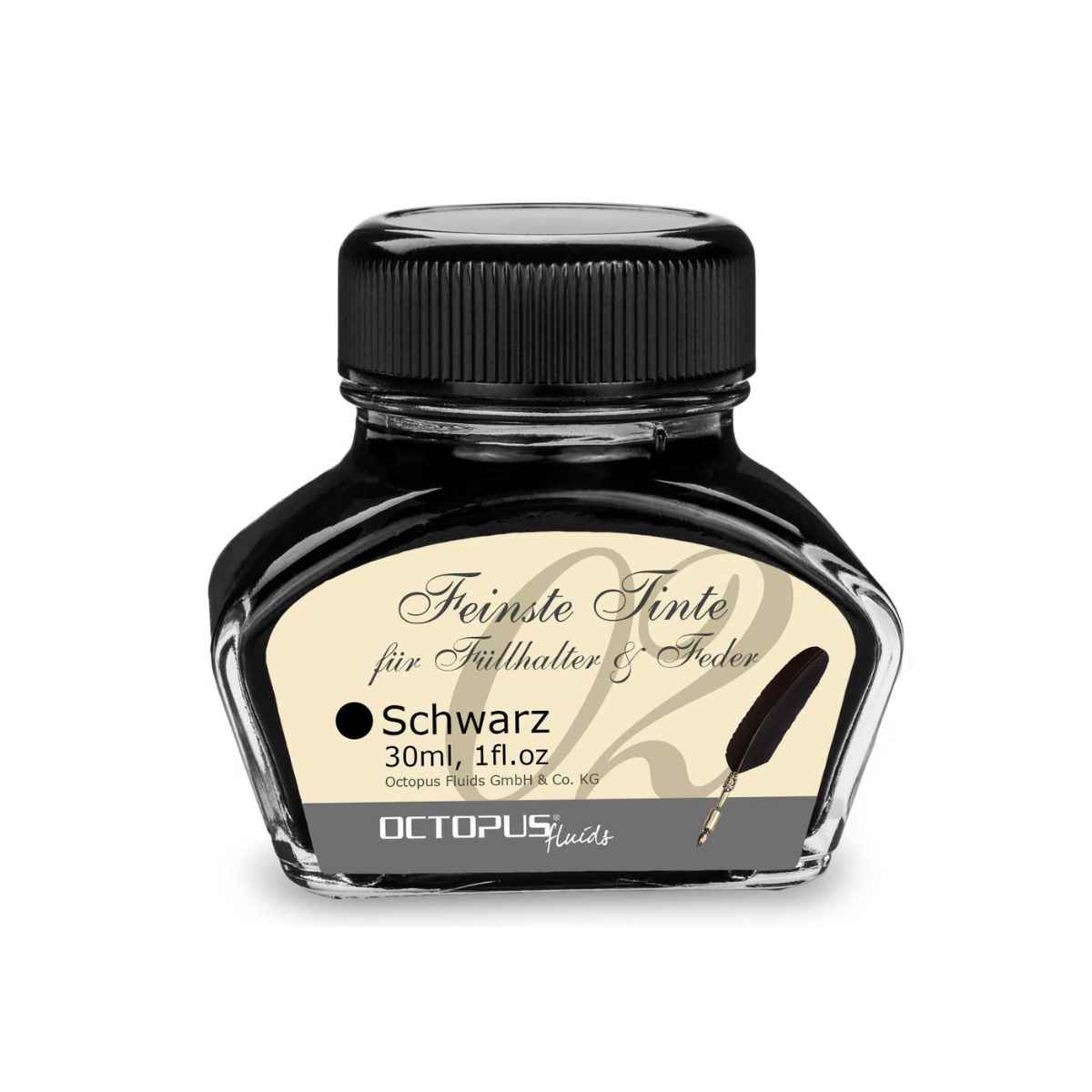 fountain pen ink bottle black