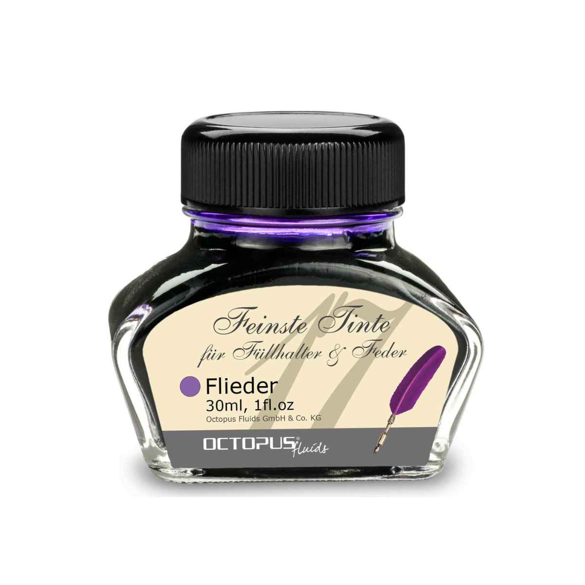 fountain pen ink bottle lilac