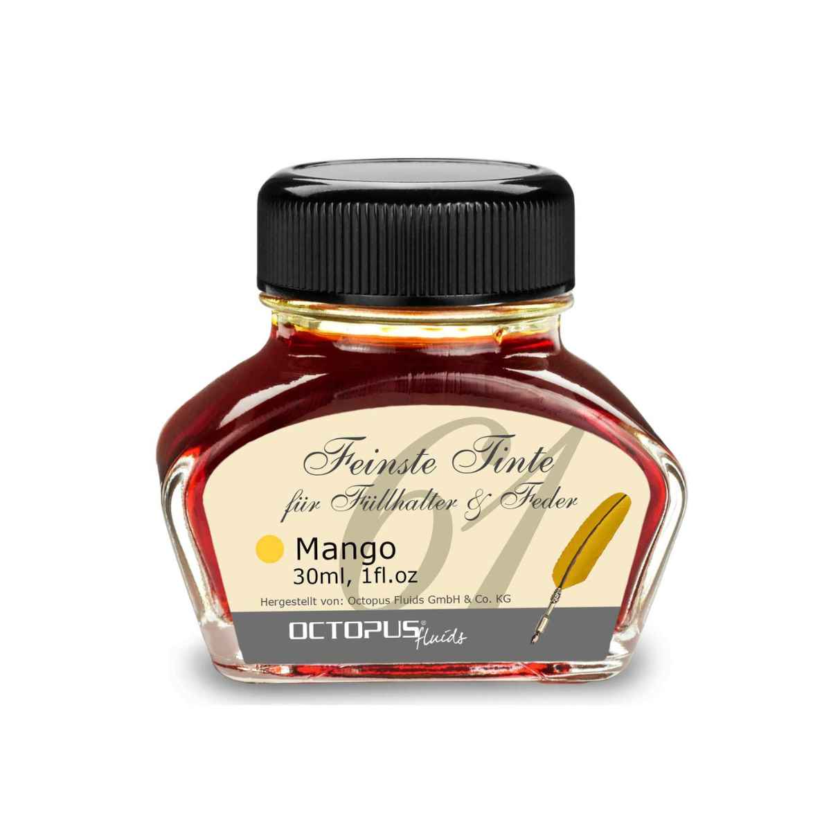 fountain pen ink bottle mango orange