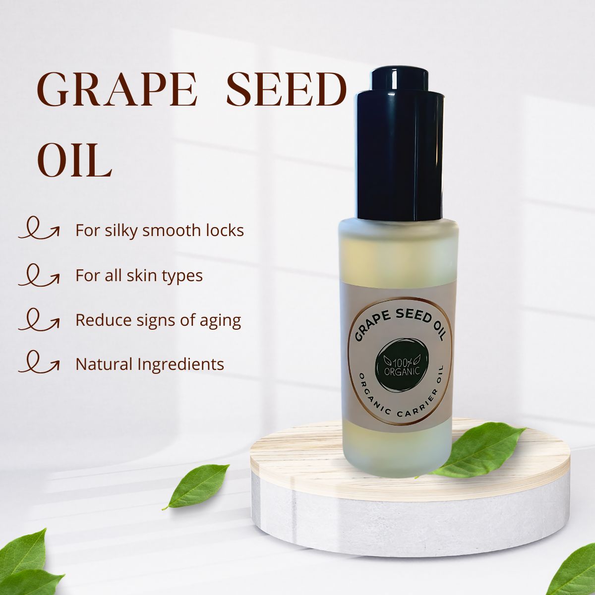 grapeseed oil for skin and hair