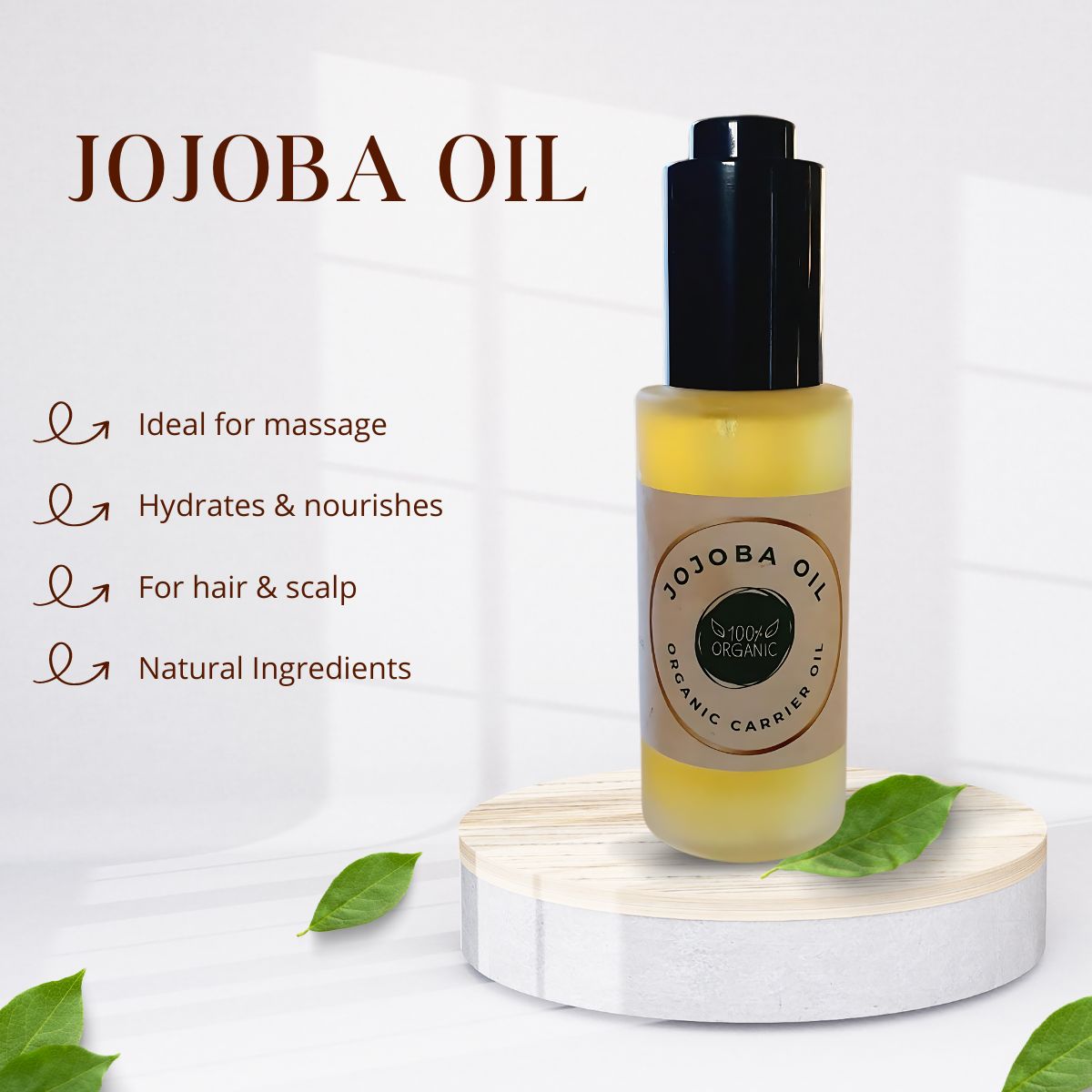 cold pressed organic jojoba oil