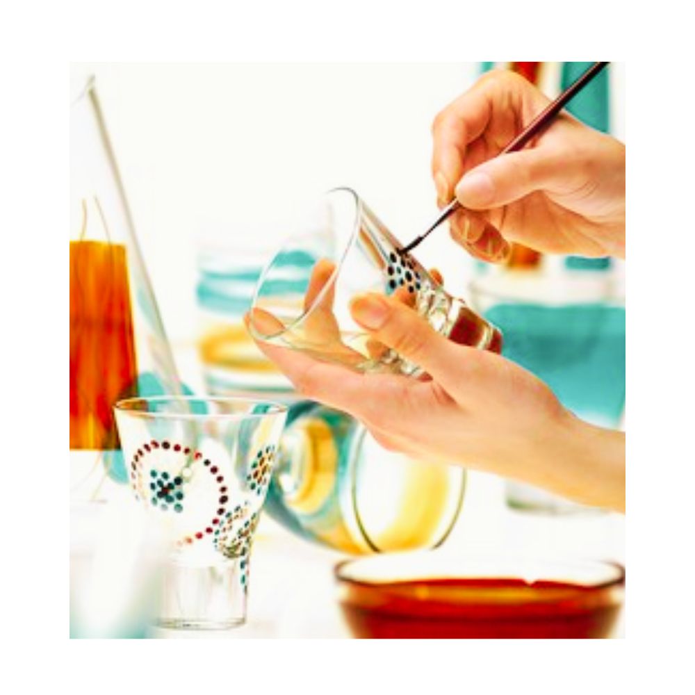 liquid outliner paint for glass, ink black