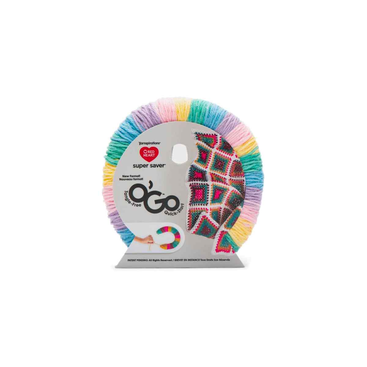 red heart ogo yarn baby rainbow