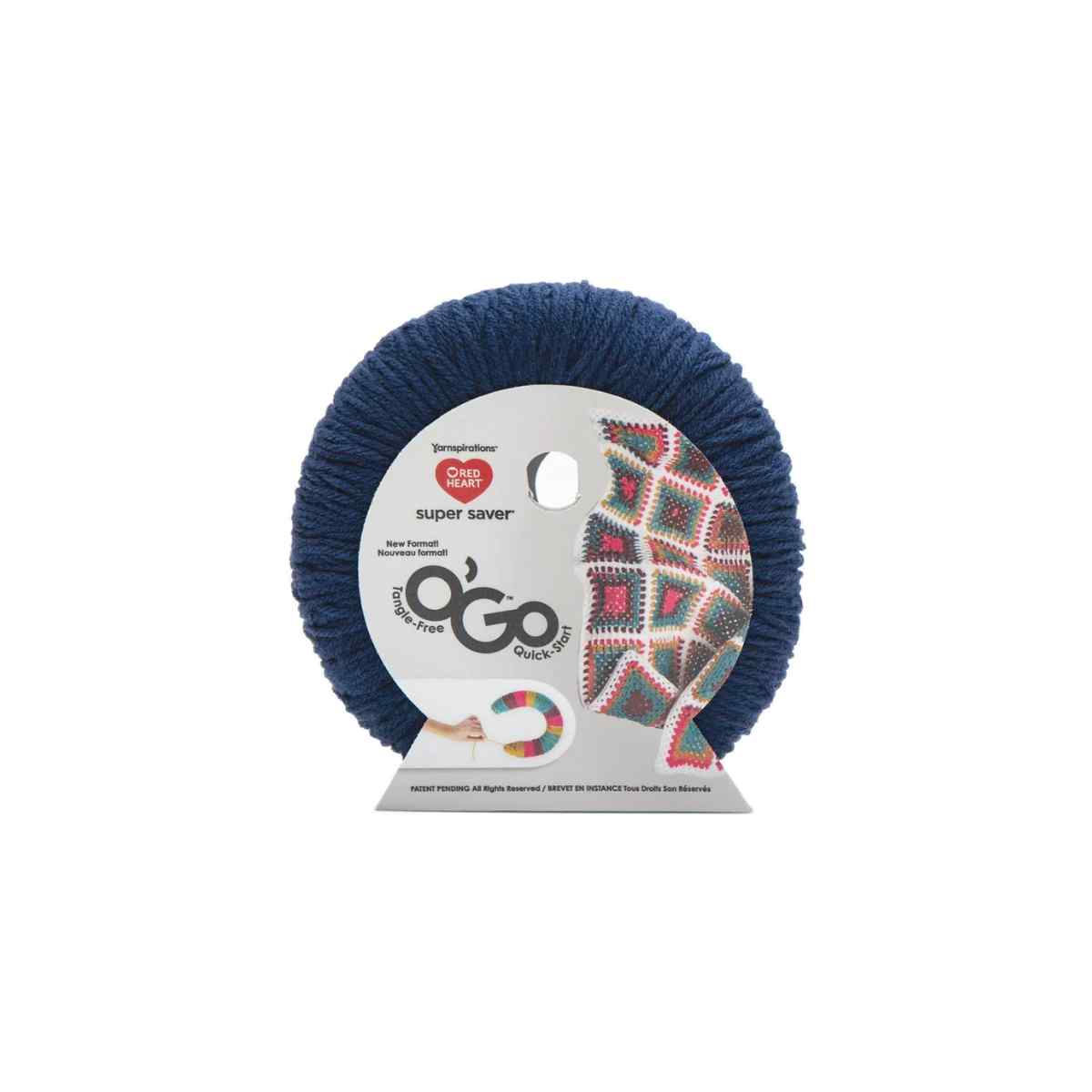 Navy blue carom ogo yarn