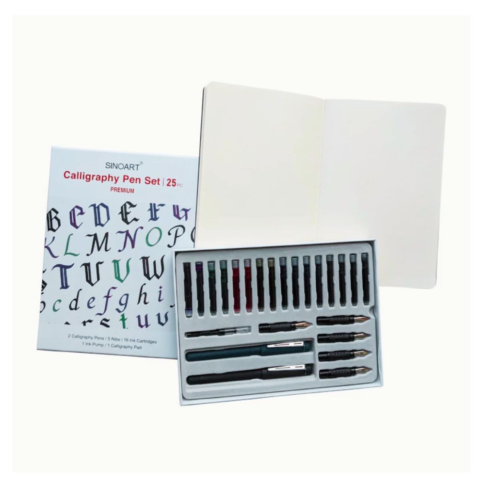 Sinoart 25pc Premium Calligraphy Pen Set in Gift Box – Homes N Living