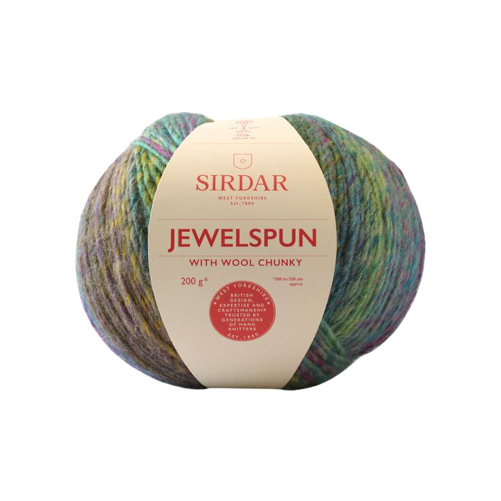 sirdar jewelspun woth wool chunky emerald shore