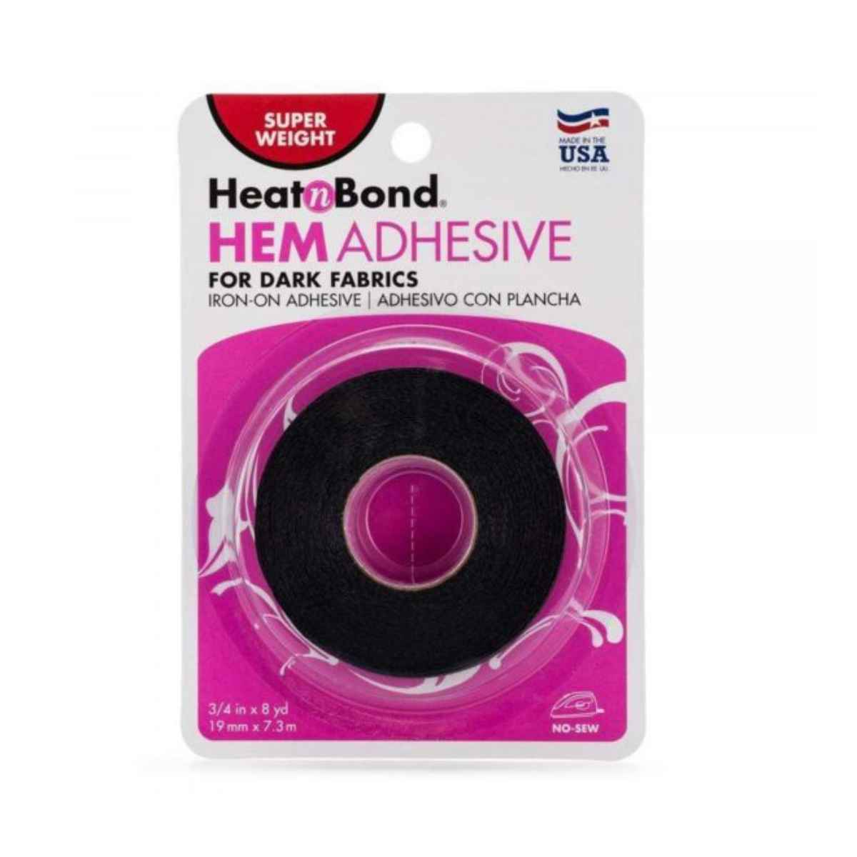 heat n bond super weight iron on hem adhesive