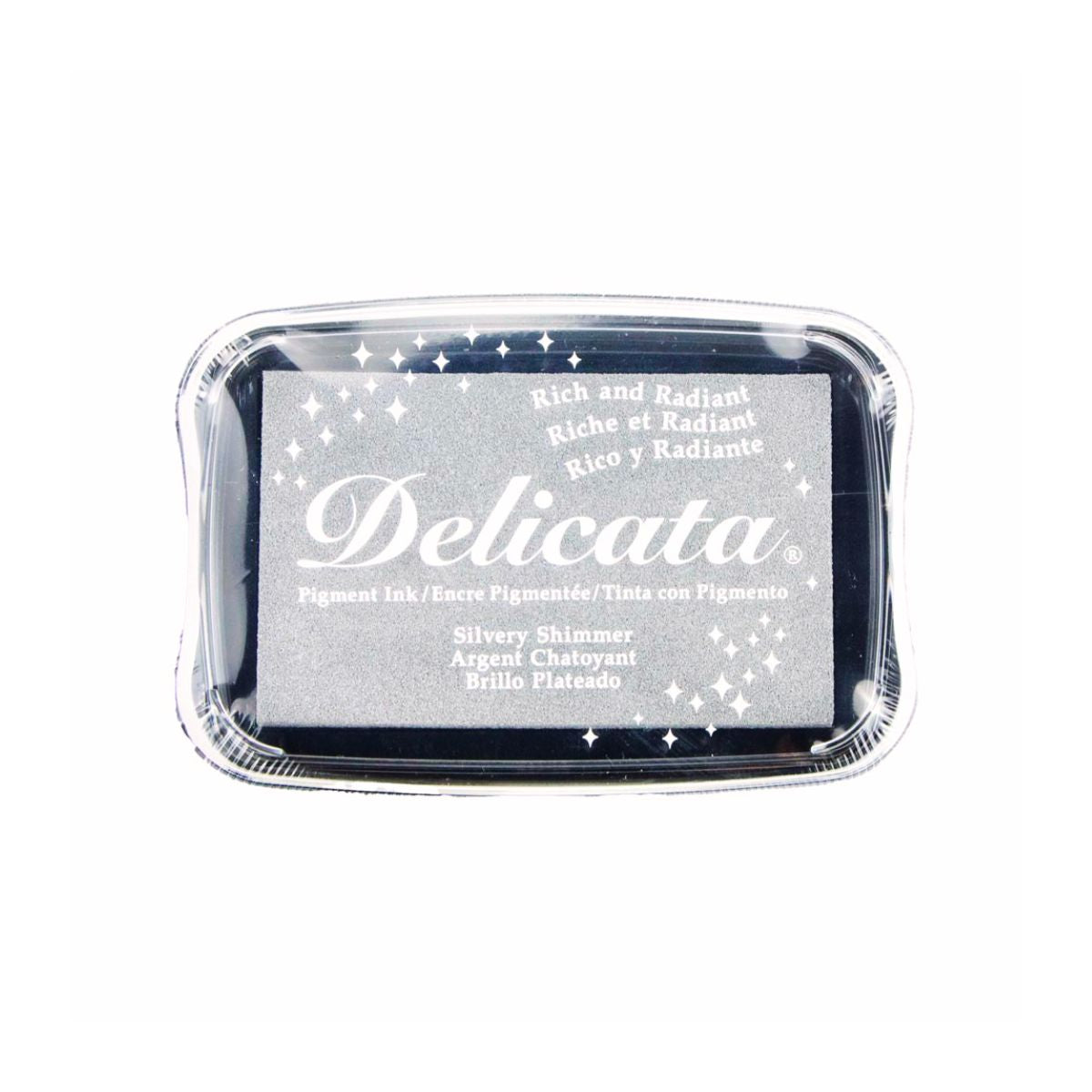 tsukineko delicate metallic silver ink pad large