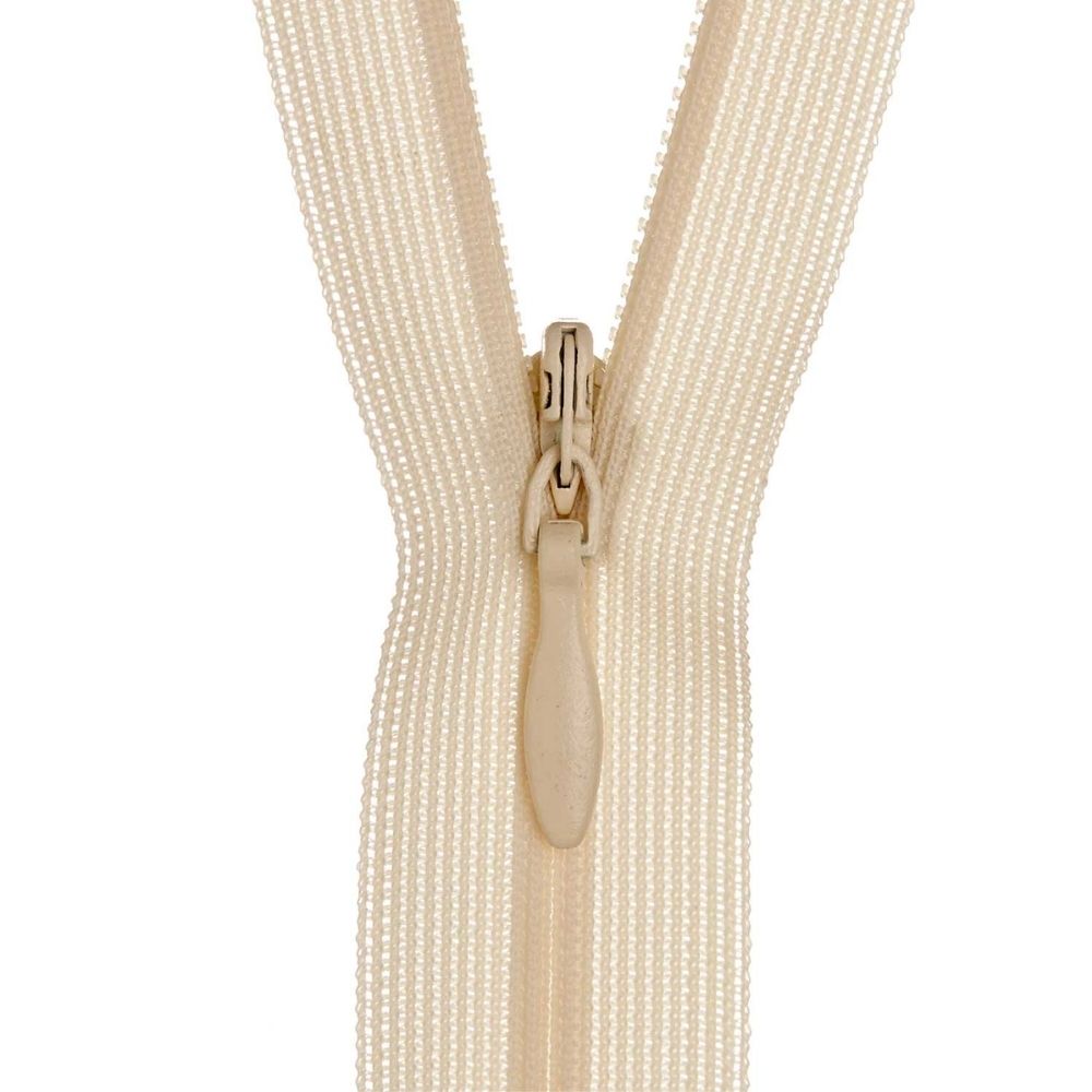 off white polyester zip for sewing projects