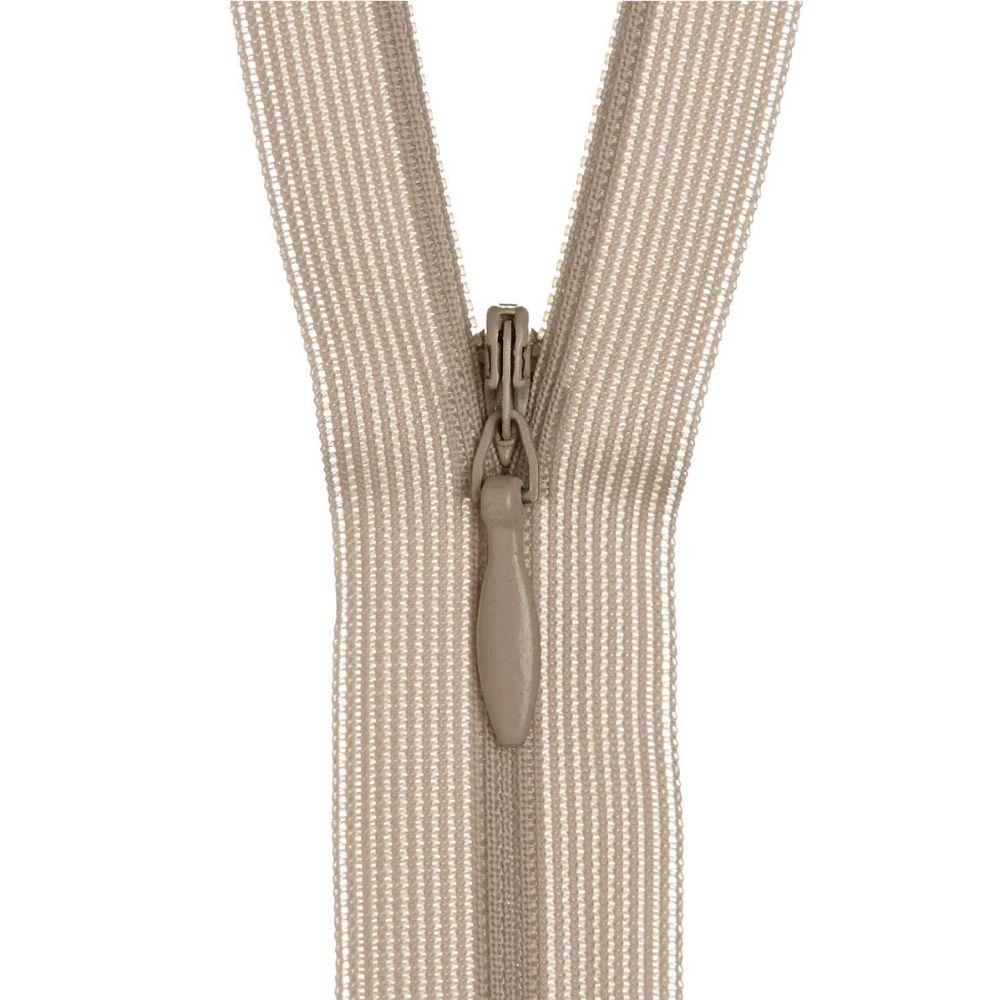 smoke grey polyester zip for sewing projects