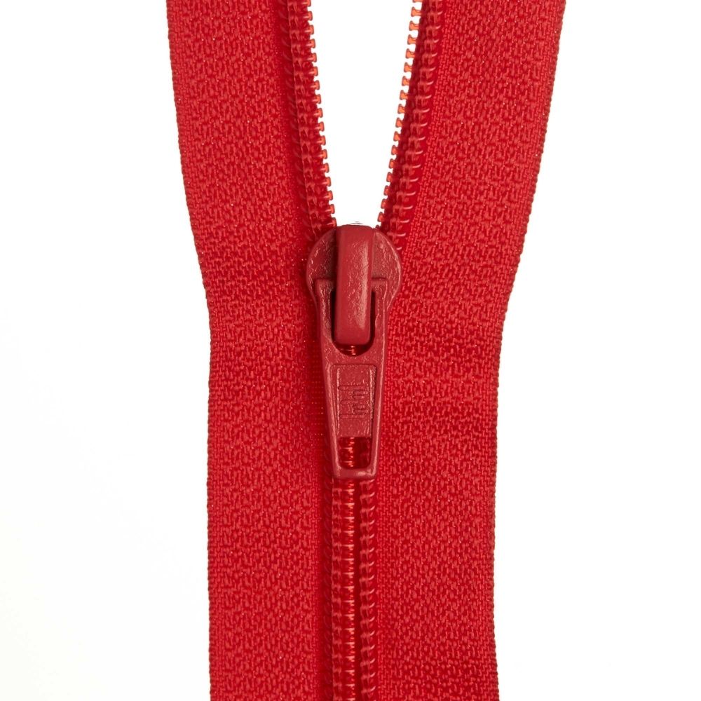 red zipper for sewing and crafts