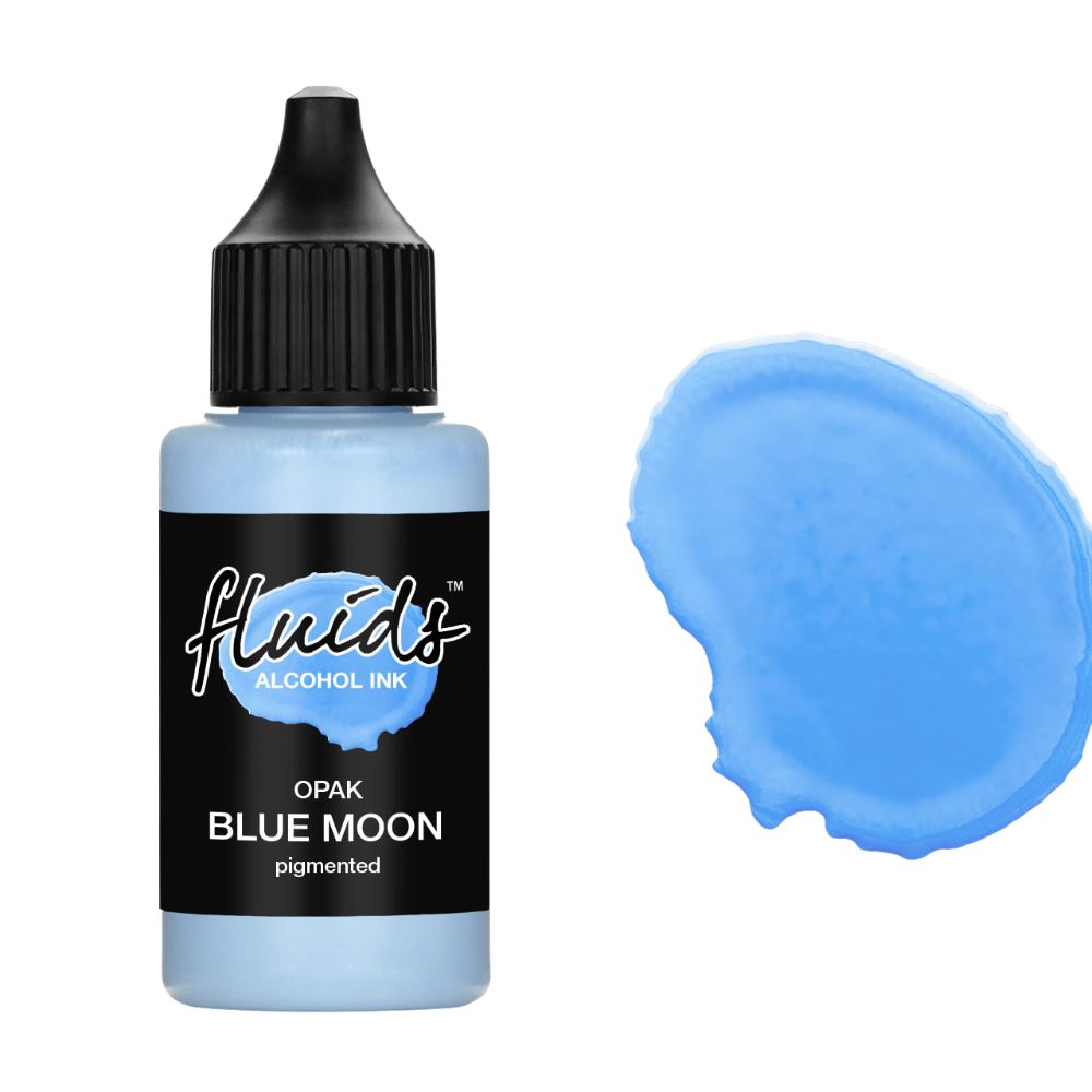 fluids pastel alcohol ink blue moon