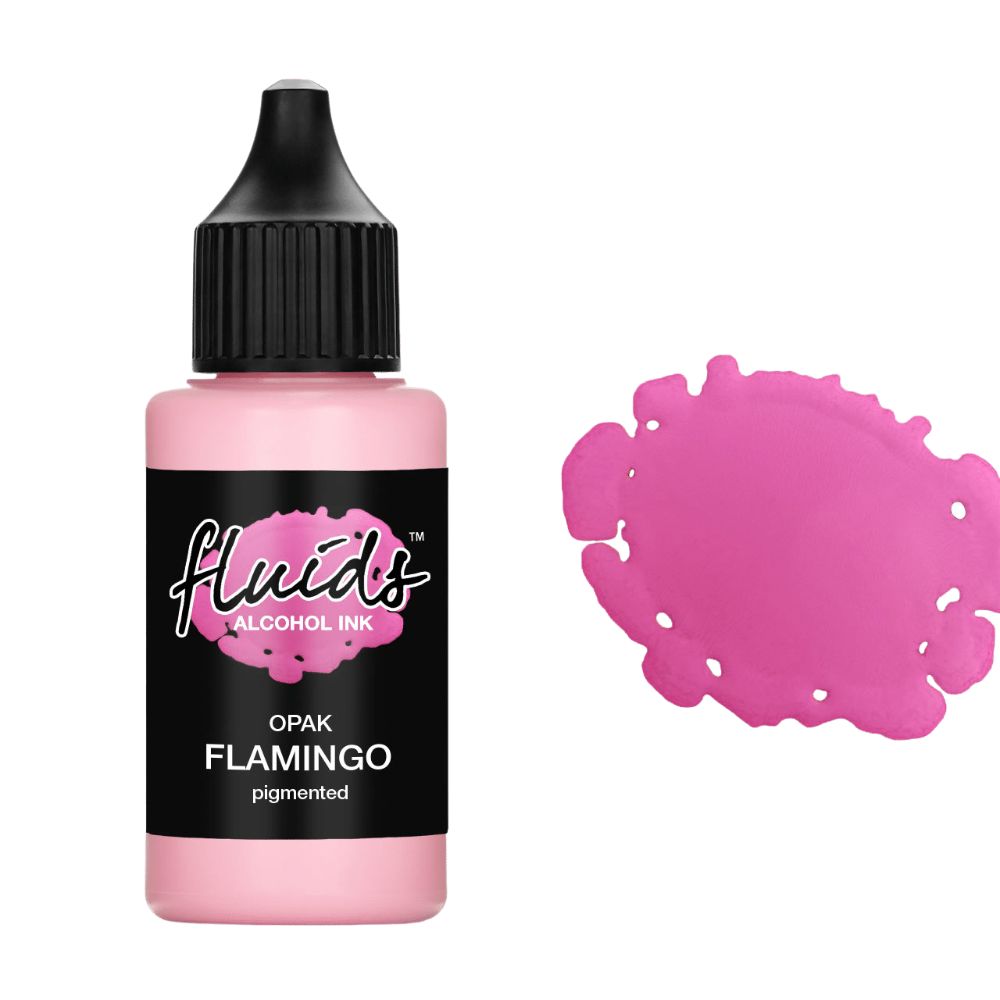 fluids pastel alcohol ink flamingo pink