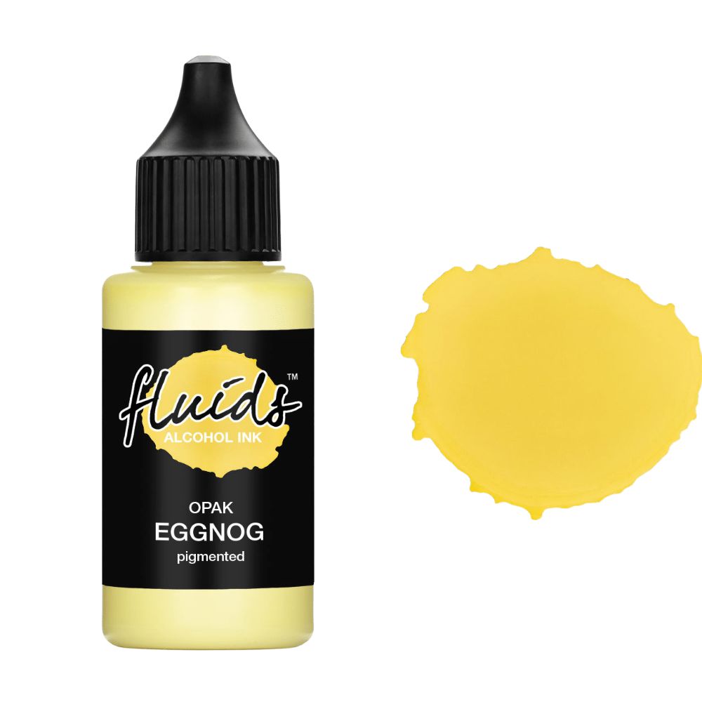 fluids pastel alcohol ink eggnog yellow