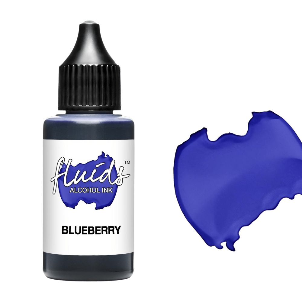 fluids alcohol ink blueberry