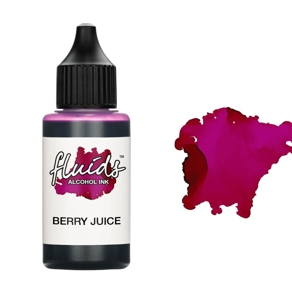 fluids alcohol ink berry juice pink