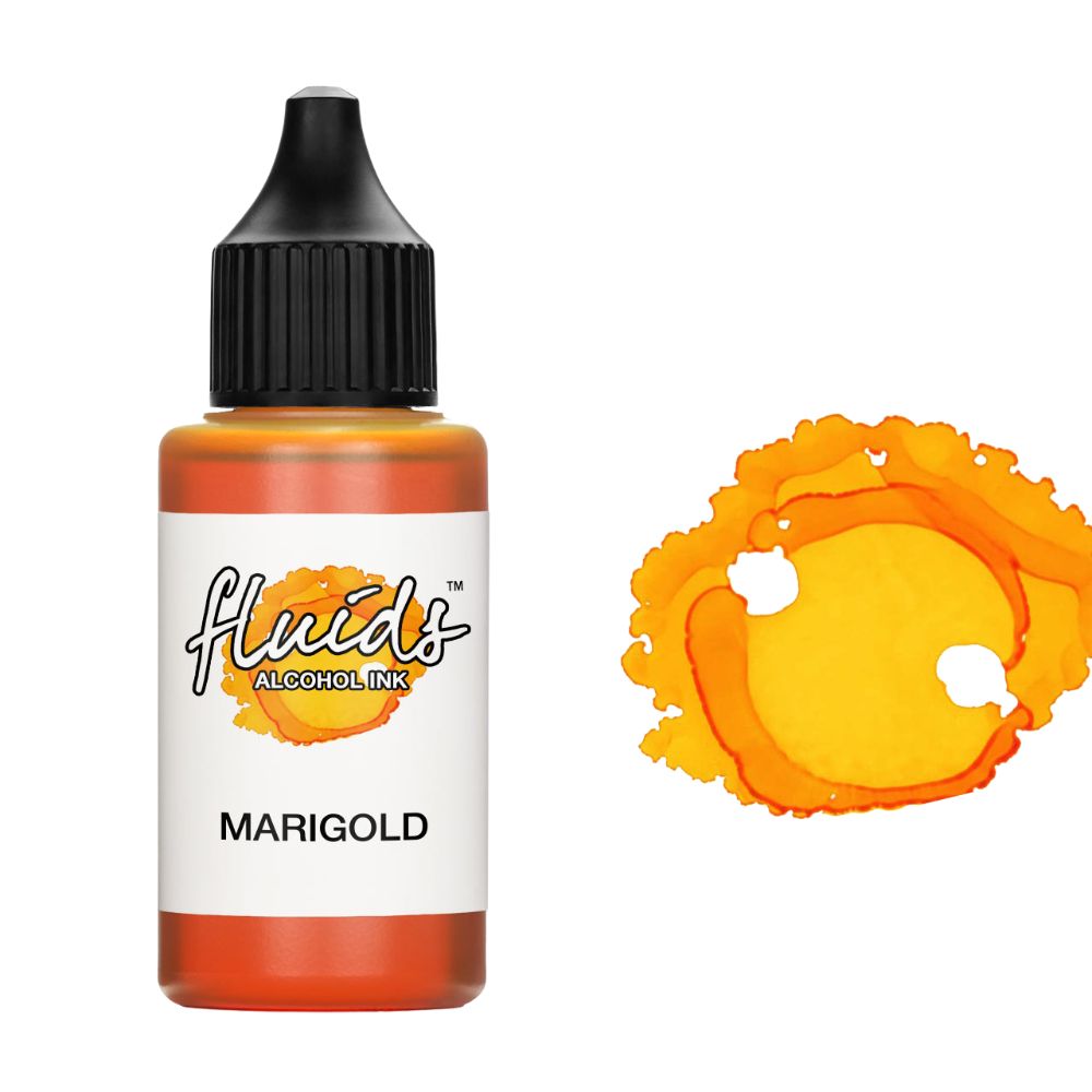 fluids alcohol ink paint marigold
