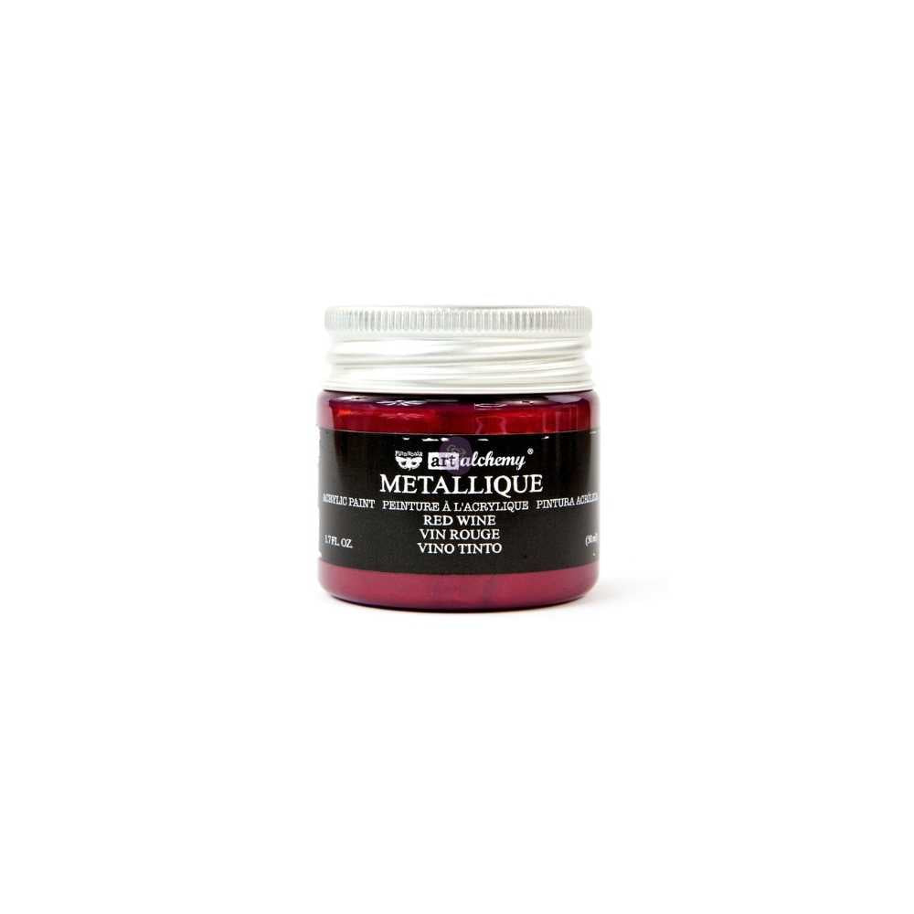 finnabair metallic acrylic paint wine red