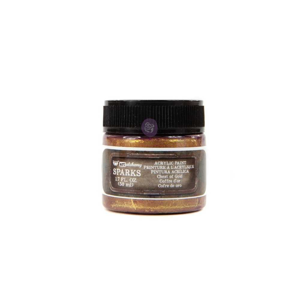 finnabair gold acrylic paint 50ml sparkle finish