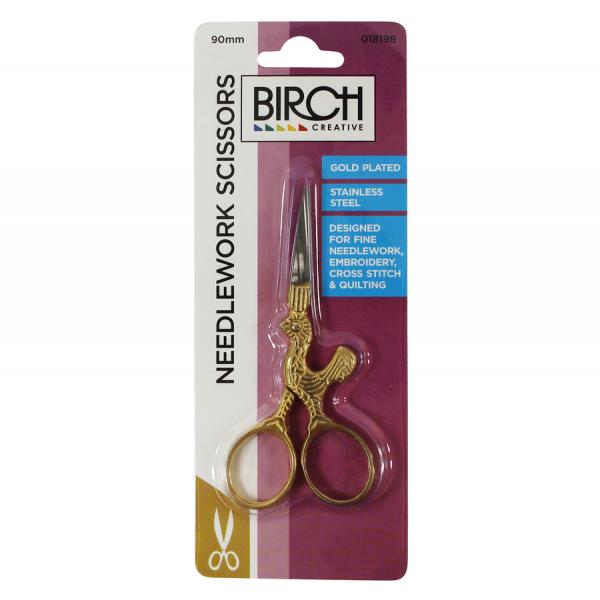 gold plated needlework scissor