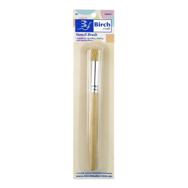 Birch Stencil Brush Natural Bristles